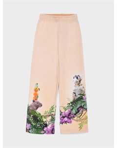 Брюки спортивные, принт джунгли и гепард Molo