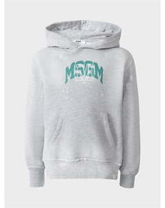 Толстовка-худи с зеленым лого Msgm