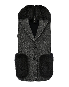 Жилет с меховой отделкой Blancha