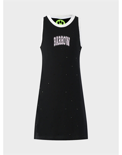 Платье с логотипом и стразами Barrow
