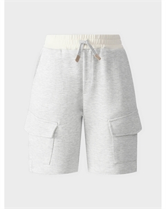 Бермуды серого цвета с карманами карго Eleventy