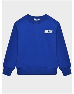 Свитшот с надписью "never look back, its all ahead" на спине Msgm