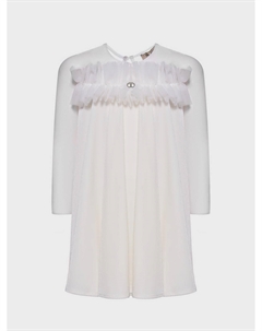 Платье свободного кроя с рюшей Twinset