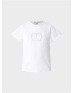 Футболка с лого из страз Twinset