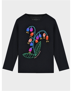 Черная толстовка с принтом "колокольчики" Stella mccartney