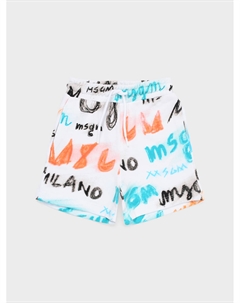 Бермуды с разноцветным лого Msgm