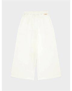 Брюки с поясом на резинке, белые Twinset