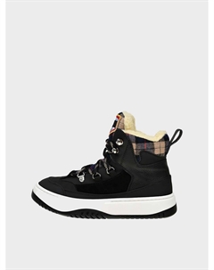 Высокие кеды со вставкой в клетку Dsquared2