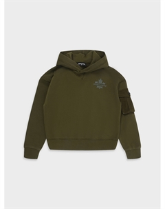 Толстовка-худи с карманами на рукавах Dsquared2