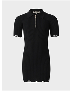 Платье лапша на молнии, черное Twinset