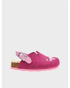 Тапочки войлочные с принтом единорога, фуксия Superfit
