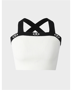 Топ с контрастной отделкой Twinset