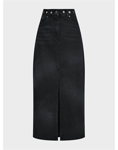 Джинсовая юбка, черная Msgm