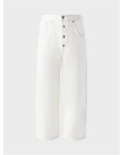 Джинсы белого цвета Mm6