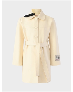 Плащ с черным бантом на воротнике No21