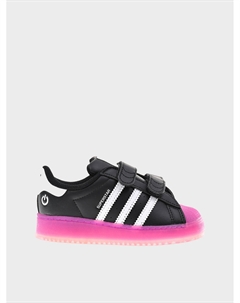 Кеды на липучке Superstar led lights CF I, черные Adidas