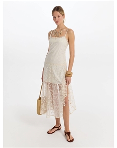 Платье из сетки с вышивкой Love republic