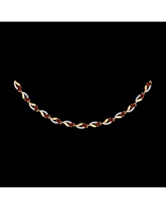 Колье из золота с гранатами и фианитами Sokolov