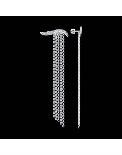 Серьги из серебра с фианитами Sokolov