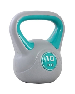 Гиря пластиковая ЕСЕ 010 10 кг, серый/зеленый Start up