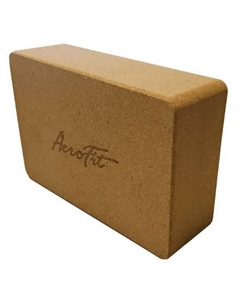 Блок для йоги, пробковый 23x15x10см AFBL03 натуральная пробка Aerofit
