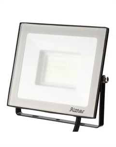 Прожектор светодиодный уличный Profi 53408 6 50 Вт 5000 Лм 180-240В холодный белый свет 6500К IP65 черный Ritter