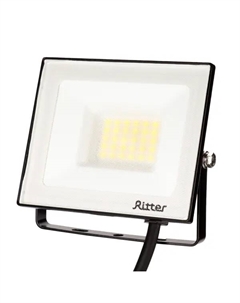 Прожектор светодиодный уличный Profi 53416 1 30 Вт 3000 Лм 180-240В нейтральный белый свет 4000К IP65 черный Ritter