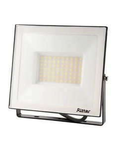 Прожектор светодиодный уличный Profi 53418 5 70 Вт 7000 Лм 180-240В нейтральный белый свет 4000К IP65 черный Ritter