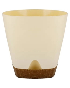 Горшок для цветов Wood 1.35 л сливочный Ingreen