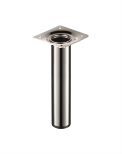 Ножка для мебели круглая ⌀30 мм высота 150 мм никель Larvij