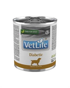 Корм для собак Vet Life Dog Diabetic при при сахарном диабете, с курицей банка 300г Farmina