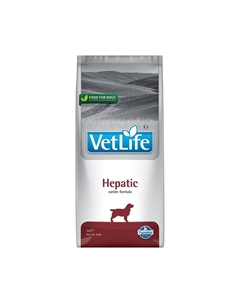 Корм для собак Vet Life Natural Diet при заболеваниях печени сух. 2кг Farmina