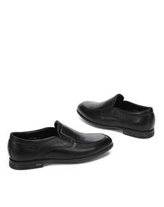 Черные полуботинки из гладкой кожи Respect