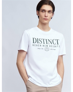 Футболка из хлопка с принтом-надписью Zolla