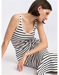 Платье-майка миди в полоску Zolla