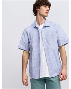 Рубашка из хлопка в клетку с коротким рукавом Zolla