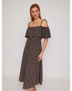 Платье-сарафан с открытыми плечами и разрезом Zolla