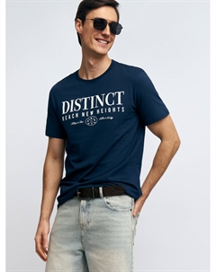 Футболка из хлопка с принтом-надписью Zolla