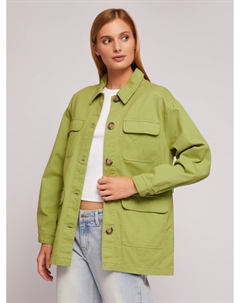 Куртка-рубашка из хлопка с поясом Zolla