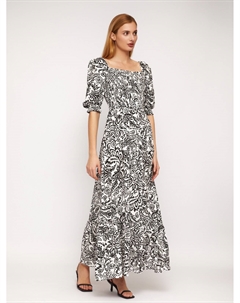 Платье макси на резинке из вискозы Zolla