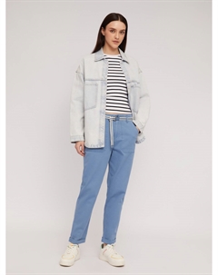 Брюки-чинос из хлопка с ремнём Zolla