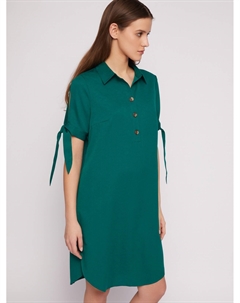 Платье-рубашка мини с акцентом на рукавах Zolla