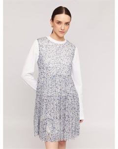 Ярусное платье мини из сетки без рукавов Zolla