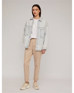 Брюки-чинос из хлопка с ремнём Zolla