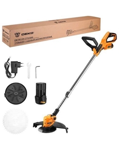 Триммер электрический DKTR12V Max, аккумуляторный, 12В, 3Ач, с ЗУ Деко