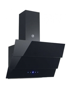 Вытяжка каминная Slavia 160 Glass Black, черный стекло, кнопочное управление Mbs