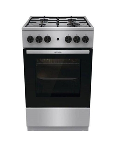 Газовая плита Gorenje GGI5A21XJ, газовая духовка, без крышки, сталь, серебристый