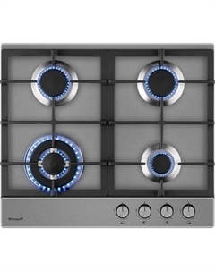 Газовая варочная панель WEISSGAUFF HGG 641 XV, 4 конфорки, нержавеющая сталь, серебристый Weissgauff