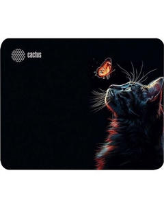 Коврик для мыши Night Cat ткань, 220х180х2мм Cactus