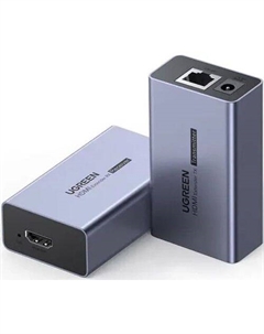 Адаптер аудио-видео UGREEN CM609, HDMI (m) - RJ45, HDMI (m), ver 1.4, ф/фильтр, черный Ugreen